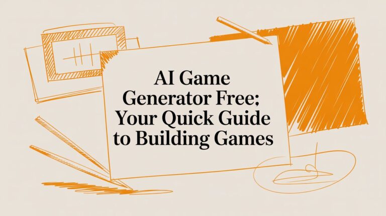 ai game generator free: Your Quick Guide to Building Games