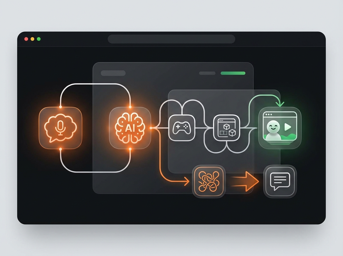 Illustration for: Design and Build Games Using Natural Language