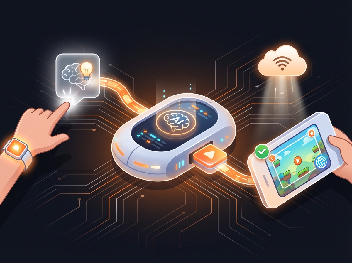 Illustration for: The AI Game Maker: Create & Publish Games Instantly