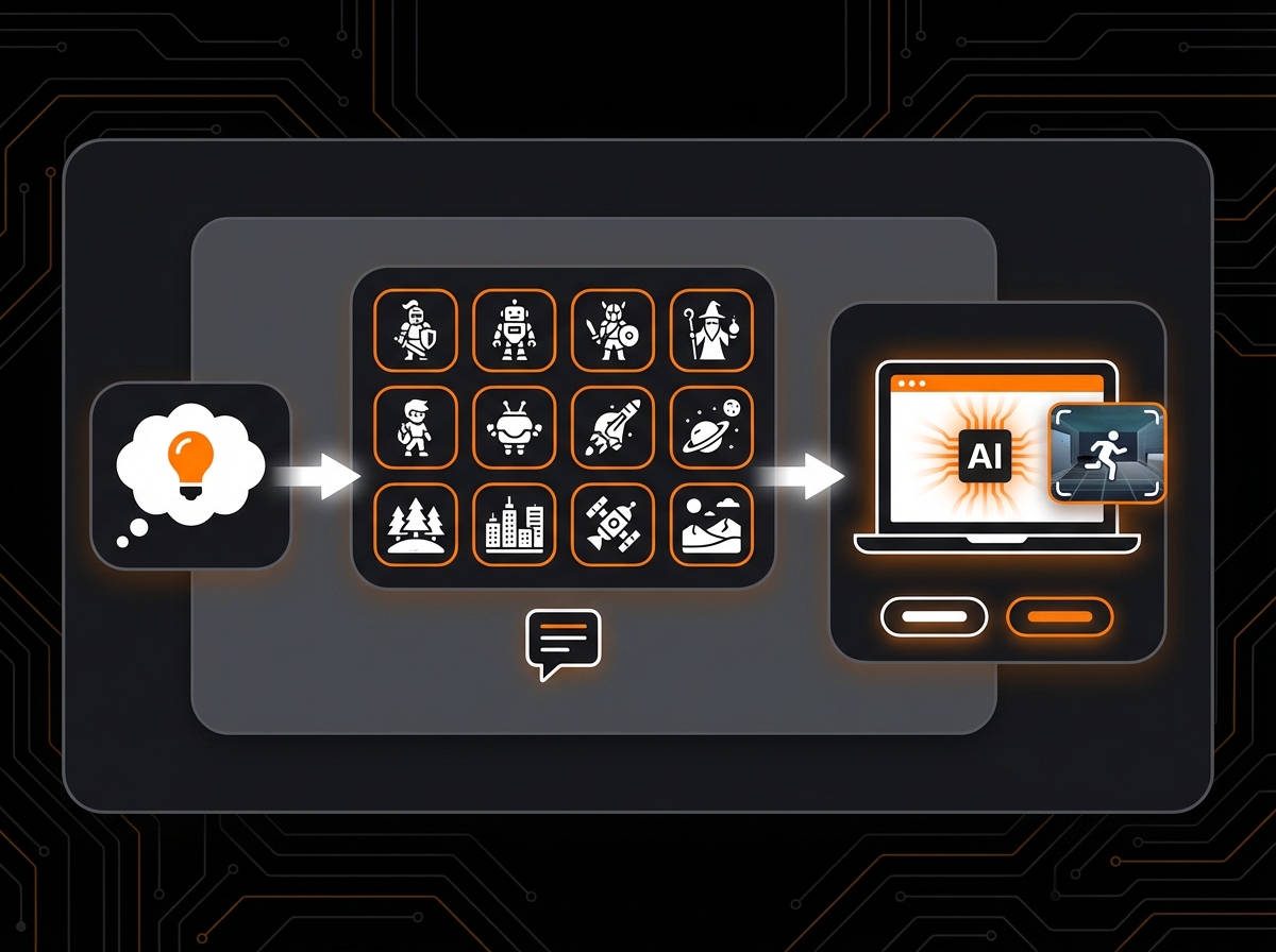 Illustration for: CREATE YOUR GAME FROM AN IDEA