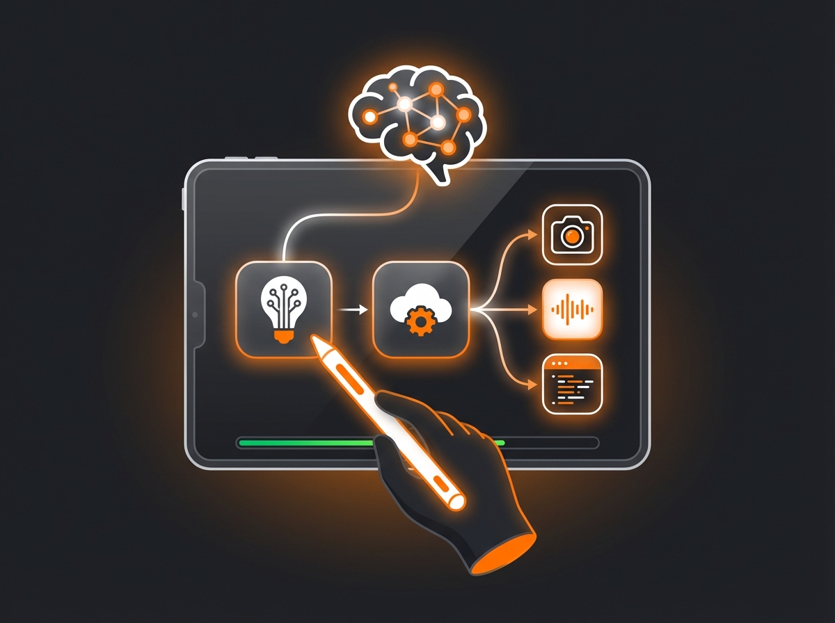 Illustration for: START CREATING WITH AI