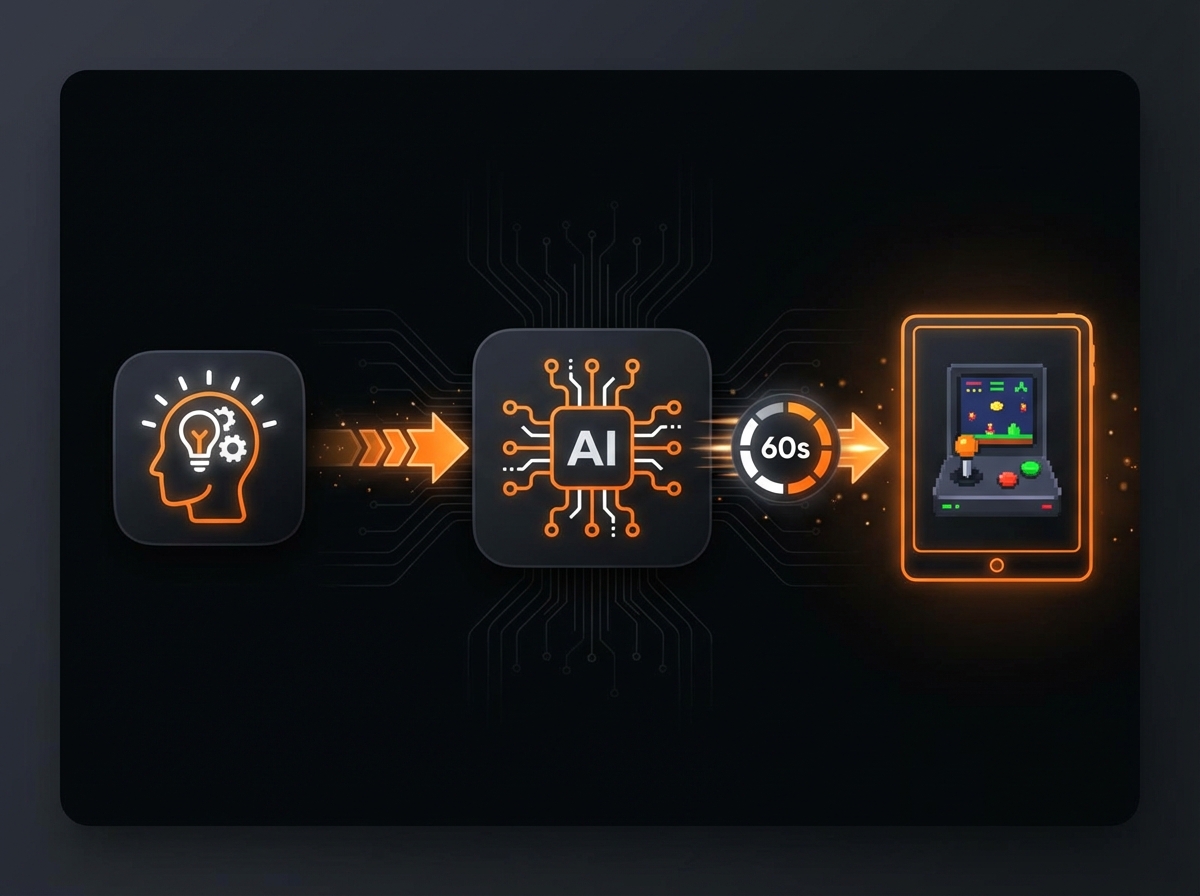 Illustration for: Go From Idea to Playable Game in 60 Seconds