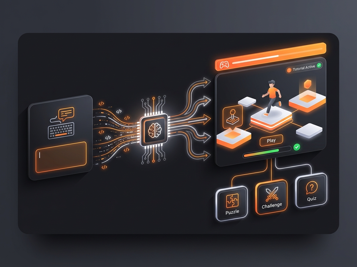 Illustration for: 1. MakeGamesWithAI: Create Playable, Interactive Tutorials