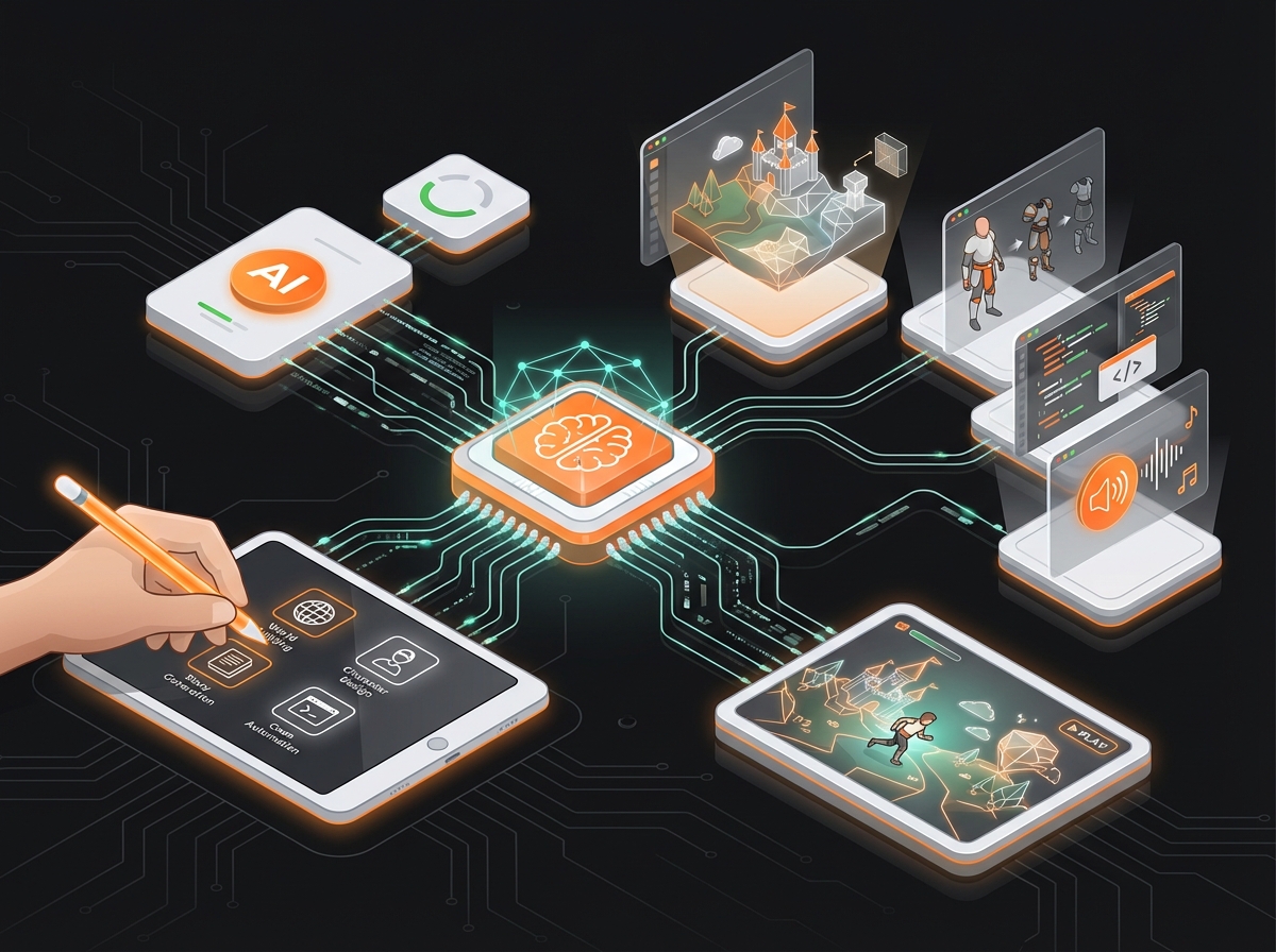 Illustration for: 11 Best AI Game Generators (December 2025)