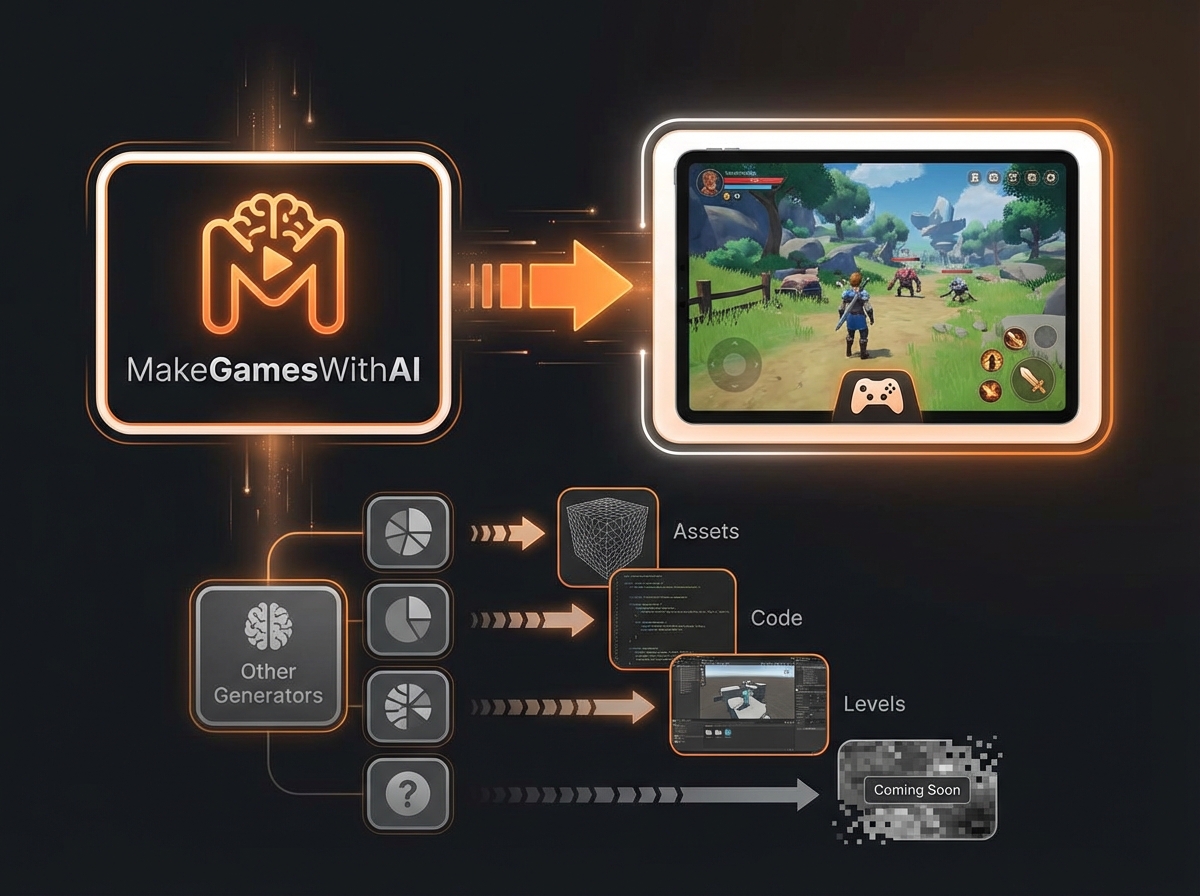 Illustration for: Top AI Game Generators at a Glance