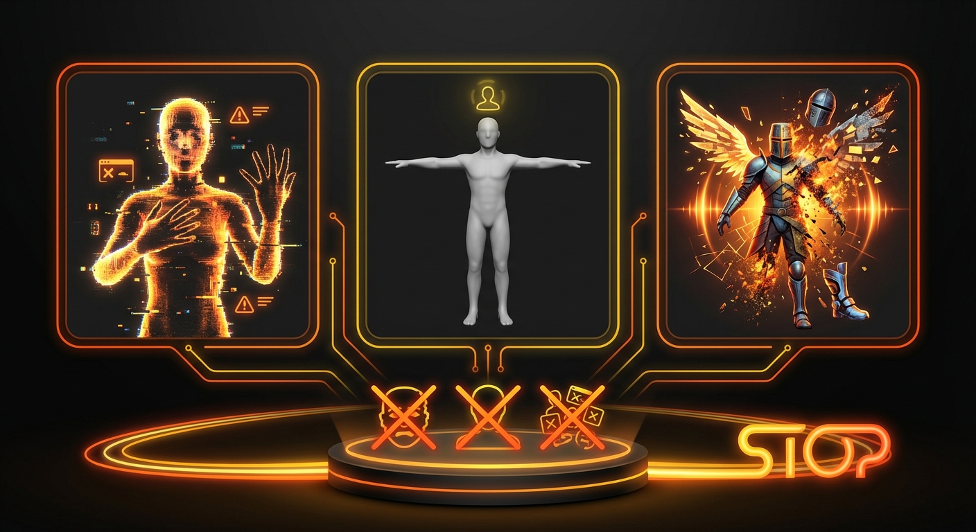 Illustration for: Common Mistakes to Avoid in AI Character Generation