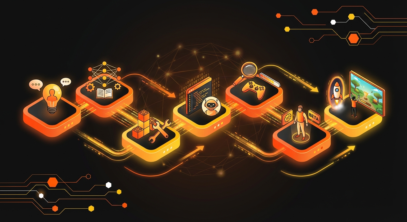 Illustration for: Step-by-Step Guide to AI Game Creation