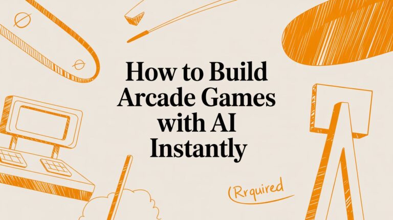How to Build Arcade Games with AI Instantly