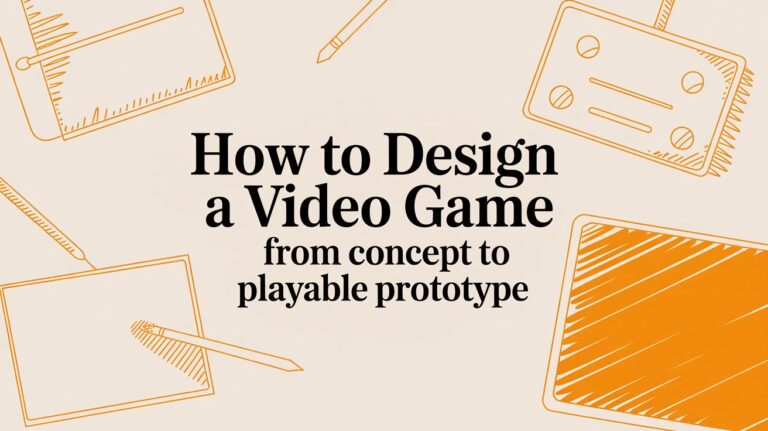 How to Design a Video Game From Concept to Playable Prototype