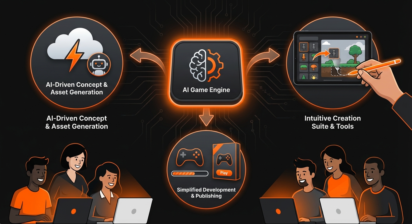 Illustration for: A Powerful AI Game Engine for Everyone