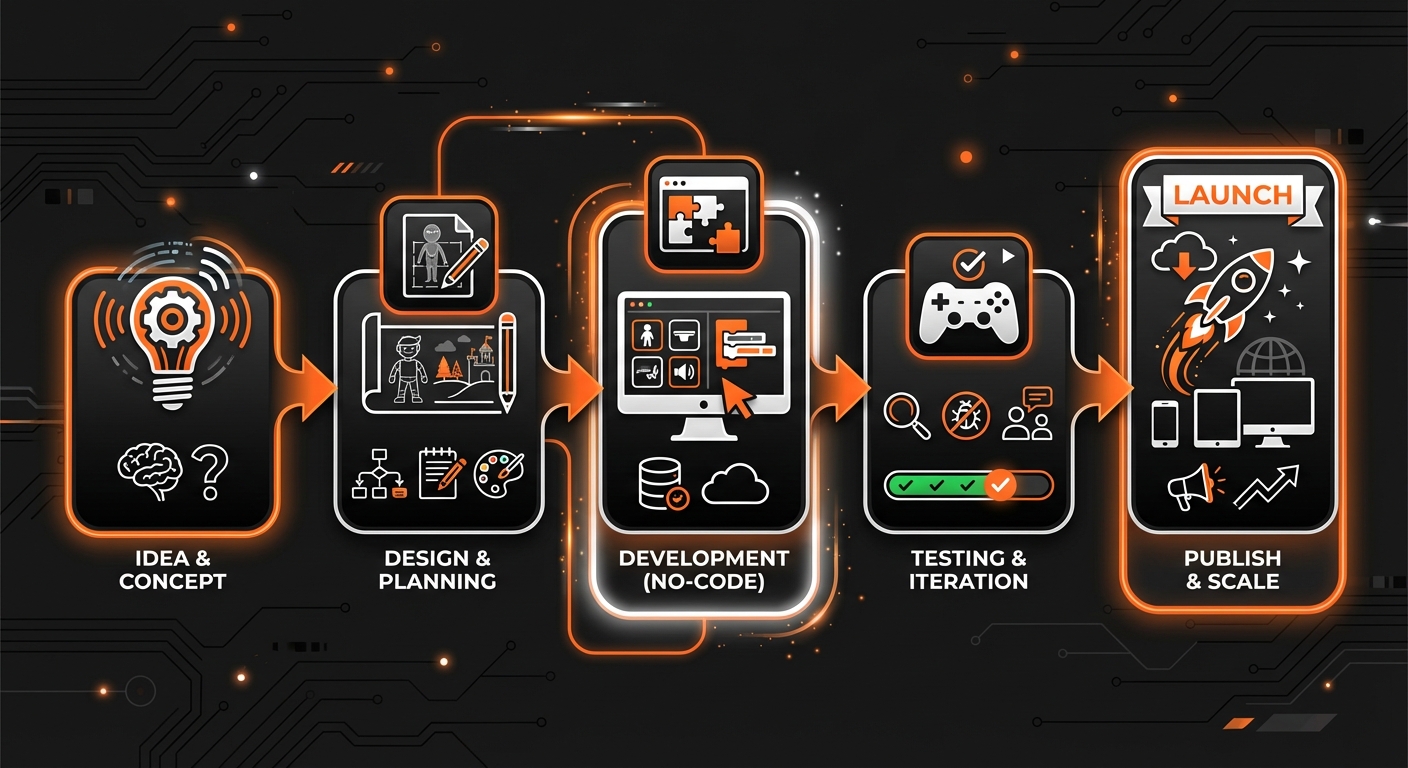 Illustration for: A Step-by-Step Guide to No-Code Game Creation