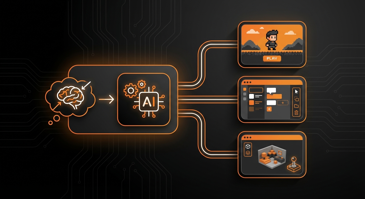 Illustration for: How No-Code Game Creation Platforms Work